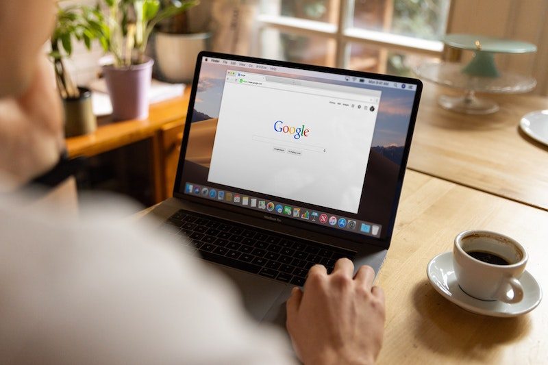 Computer with Google on the screen - Photo by Firmbee on Unsplash